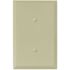 Titan3 Ivory Textured 1-Gang Blank Jumbo Metal Wall Plate