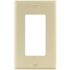 TITAN Ivory Smooth 1-Gang Rocker Standard Metal Wall Plate
