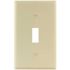 Titan3 Ivory Smooth 1-Gang Toggle Standard Metal Wall Plate