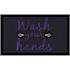 M+A Matting 3 ft. x 5 ft. Wash Your Hands Floor Mat Hygiene Reminder or Message Mat for Restroom or Corridor