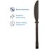 Dixie Ultra SmartStock Series-T Black Disposable Polypropylene Plastic Knife Refill Utensils (960 Pieces per Case)