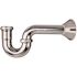 KEENEY 1-1/4 in. x 1-1/4 in. 17-Gauge Brass P-Trap without Cleanout, Chrome