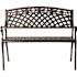 BALKENE HOME Scarlet Antique Bronze 40 in. Cast Aluminum Outdoor Bench