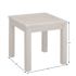 Patio Sense Lio Oslo Natural Stain Square Solid Wood Outdoor Side Table