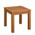 Patio Sense Lio Oslo Natural Stain Square Solid Wood Outdoor Side Table