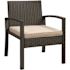 BALKENE HOME Bern 3-Piece Wicker Patio Conversation Set with Beige Cushions