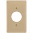 HUBBELL WIRING 1-Gang 1.40 in. Opening Wall Plate - Ivory