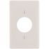 HUBBELL WIRING 1-Gang 1.40 in. Opening Wall Plate - White