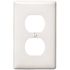 HUBBELL WIRING 1-Gang Duplex Wall Plate - White