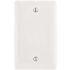 HUBBELL WIRING 1-Gang White Medium Size Box Mount Blank Wall Plate