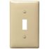 HUBBELL WIRING 1-Gang Ivory Medium Size Toggle Wall Plate
