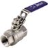 Apollo 1/2 in. x 1/2 in. Stainless Steel FNPT x FNPT 2-3/4 in. L Full-Port Ball Valve with Latch Lock Lever