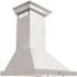 ZLINE Kitchen and Bath 24 in. 400 CFM Convertible Vent Pyramid Wall Mount Range Hood with Crown Molding in Stainless Steel