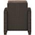 BALKENE HOME Miles Stationary Wicker Outdoor Lounge Chair with Beige Cushion