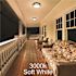 11 in. Round Black Indoor Outdoor LED Flush Mount Ceiling Light Adjustable CCT 830 Lumens Wet Rated Front or Side Door