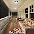 11 in. Round Black Indoor Outdoor LED Flush Mount Ceiling Light Adjustable CCT 830 Lumens Wet Rated Front or Side Door