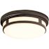11 in. Round Black Indoor Outdoor LED Flush Mount Ceiling Light Adjustable CCT 830 Lumens Wet Rated Front or Side Door