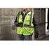 Milwaukee 4X-Large/5X-Large Orange Class-2 High Visibility Safety Vest with 10-Pockets