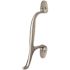 Rockwood 193 Series 1-3/4 in. Baseplate Width Diameter Hands Free Hospital Pull 5-15/16 in. Pull Centerline Stainless Steel