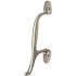 Rockwood 193 Series 1-3/4 in. Baseplate Width Diameter Hands Free Hospital Pull 5-15/16 in. Pull Centerline Satin Chrome