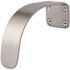 2 in. Satin MicroShield Coated Stainless Steel Hands Free Hospital Pull with 4-1/2 in. Projection, 4-3/8 in. Clearance