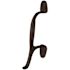 Rockwood 193 Series 1-3/4 in. Baseplate Width Diameter Hospital Pull 5-15/16 in. Pull Centerline Oil Rubbed Bronze