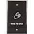 Precision CL Series Black Stainless Steel Infrared Wave to Open Touchplate