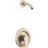 Slate Single-Handle 1-Spray 1.75 GPM Shower Faucet in Brushed Nickel (Valve and Showerhead not Included)