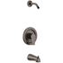 Slate Single-Handle 1-Spray 1.75 GPM Tub and Shower Faucet in Matte Black (Valve and Showerhead Not Included)