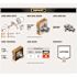 Defiant Waterbury Polished Brass Keyed Entry Knob and Single Cylinder Deadbolt Combo Pack with a KW1 Keyway Keyed Differently