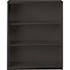 Lorell Fortress Black Powder Coated Steel 3 Shelf Bookcase