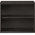 Lorell Fortress Black Powder Coated Steel 2 Shelf Bookcase