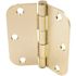 Everbilt 3-1/2 in. x 5/8 in. Radius Bright Brass Squeak-Free Door Hinge