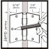 Everbilt 3-1/2 in. x 5/8 in. Radius Satin Nickel Squeak-Free Door Hinge