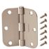 Everbilt 3-1/2 in. x 5/8 in. Radius Satin Nickel Squeak-Free Door Hinge (12-Pack)