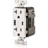 Leviton 20 Amp 125 V Tamper Resistant Duplex Outlet/Receptacle, White (1-Pack) T5833-W