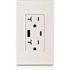 Leviton 20 Amp 125 V Tamper Resistant Duplex Outlet/Receptacle, White (1-Pack) T5833-W