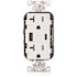 Leviton 20 Amp 125 V Tamper Resistant Duplex Outlet/Receptacle, White (1-Pack) T5833-W