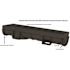 Compact Series 39.4 in. L x 5.4 in. W x 3.2 in. D Trench and Channel Drain Kit with Black Grates (12-Pack: 39.4 ft.)