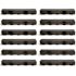Deep Series 39.4 in. L x 5.4 in. W x 5.4 in. D Trench and Channel Drain Kit with Black Grates (12 Pack: 39.4 ft)