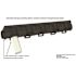 Deep Series 39.4 in. L x 5.4 in. W x 5.4 in. D Trench and Channel Drain Kit with Black Grates (12 Pack: 39.4 ft)