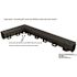 Deep Series 39.4 in. L x 5.4 in. W x 5.4 in. D Trench and Channel Drain Kit with Black Grates (12 Pack: 39.4 ft)