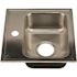 Just Manufacturing Stylist Series 18 Gauge Stainless Steel 15 in. 1-Hole Drop-in Bar Sink