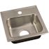 Just Manufacturing Stylist Series 18 Gauge Stainless Steel 15 in. 1-Hole Drop-in Bar Sink