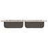 Just Manufacturing 33 in. Drop-in Stainless Steel 2 Compartments Commercial Sink