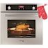 GASLAND 24 in. Built-In Single Propane Gas Wall Oven with Rotisserie, Digital Display in Stainless Steel