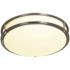 EnviroLite 14 in. 1-Light Brushed Nickel Selectable Dimmable LED Flush Mount