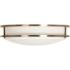 EnviroLite EnviroLite 16 in. Contemporary Brushed Nickel Selectable CCT Integrated LED Flush Mount for Kitchens