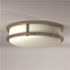 EnviroLite EnviroLite 16 in. Contemporary Brushed Nickel Selectable CCT Integrated LED Flush Mount for Kitchens