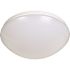 EnviroLite 11 in. 1-Light White Selectable LED Puff Flush Mount